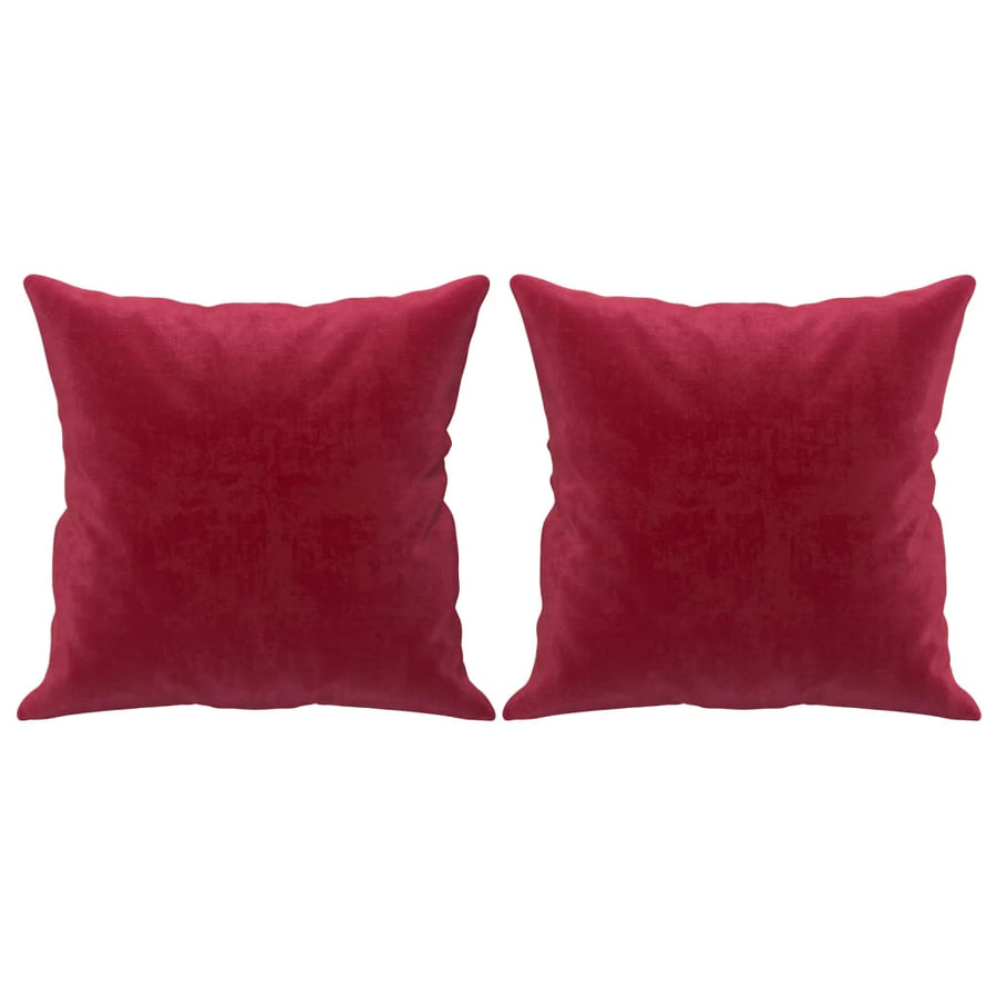 Sierkussens 2 St 40X40 Cm Fluweel Wijnrood