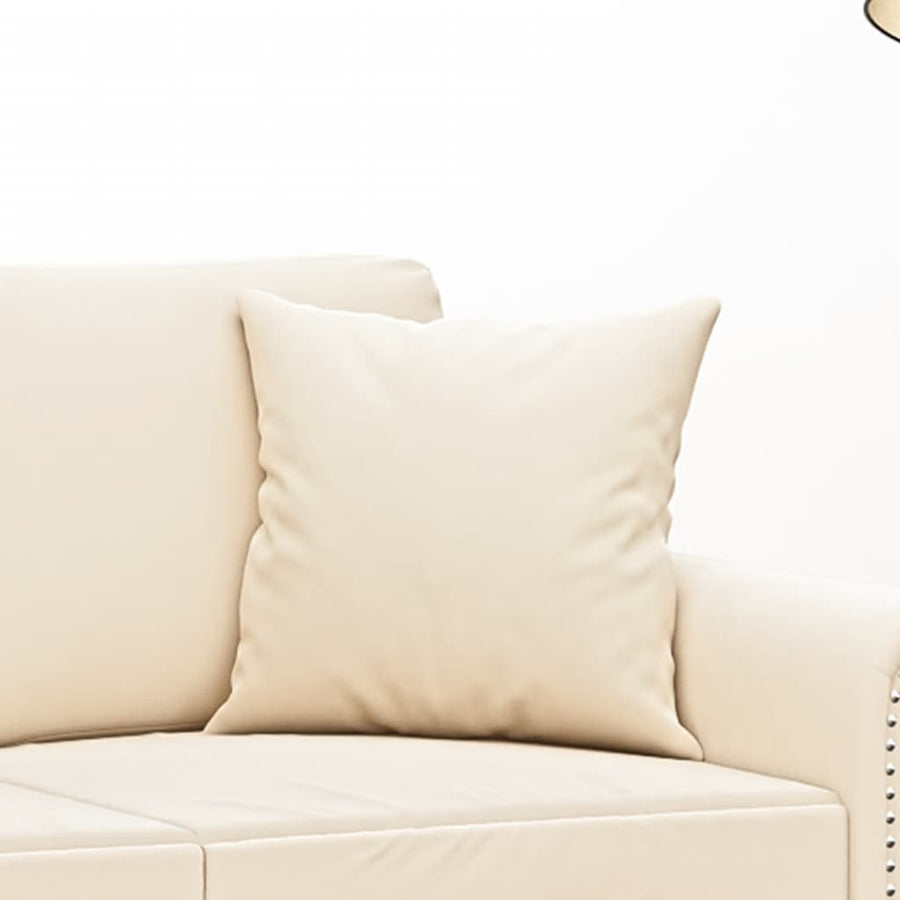 Sierkussens 2 St 40X40 Cm Fluweel Crèmekleurig
