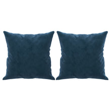 Sierkussens 2 St 40X40 Cm Fluweel Blauw