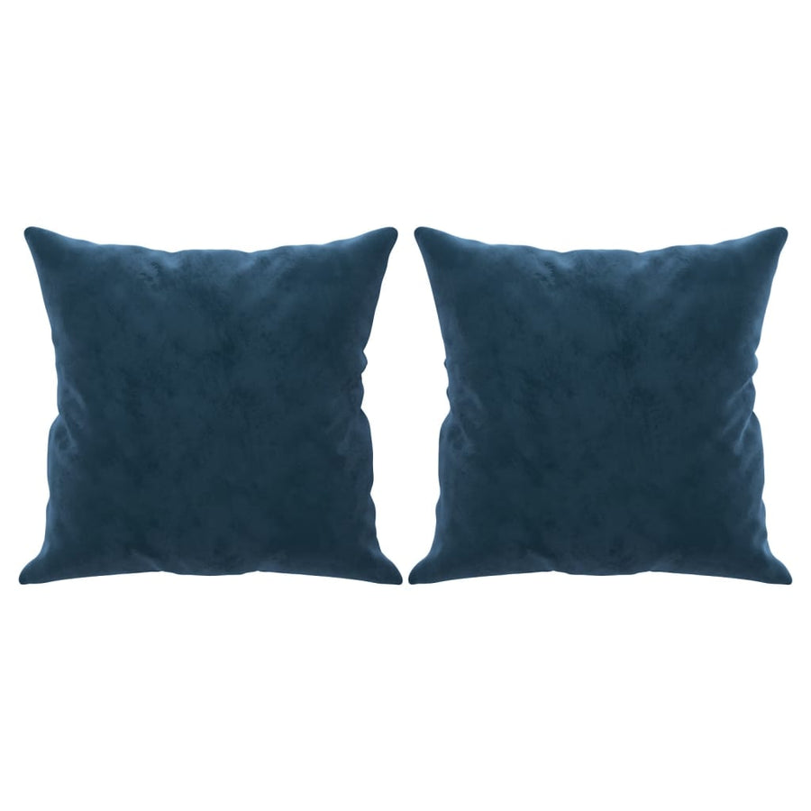 Sierkussens 2 St 40X40 Cm Fluweel Blauw