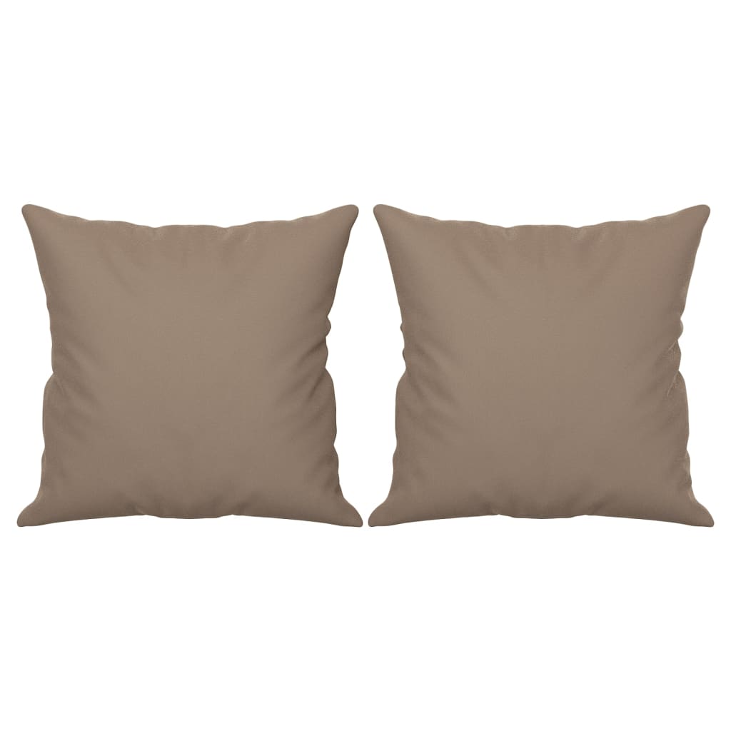 Sierkussens 2 St 40X40 Cm Microvezelstof Taupe