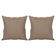 Sierkussens 2 St 40X40 Cm Microvezelstof Taupe