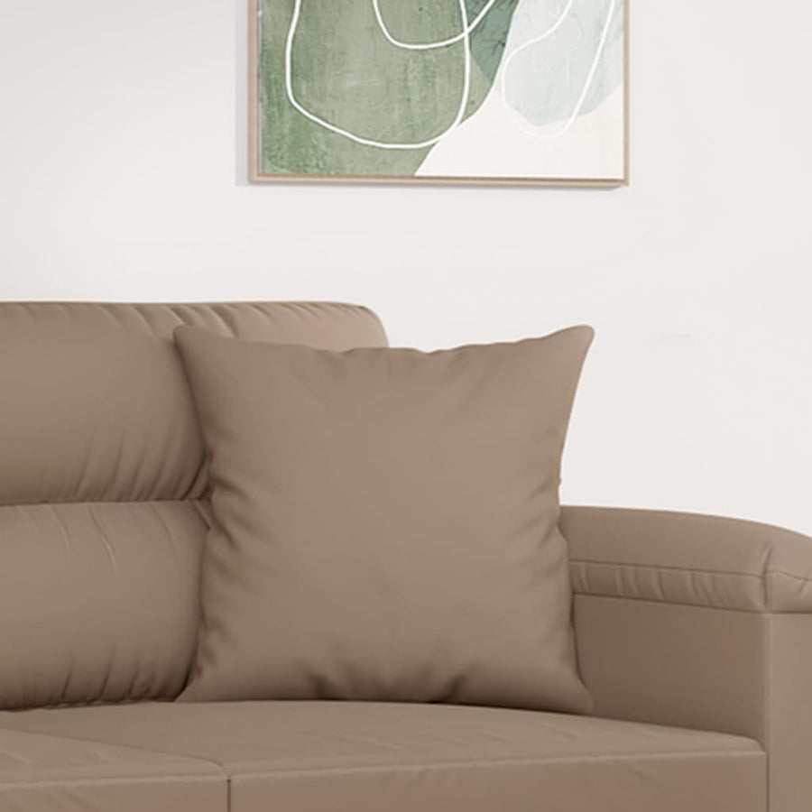 Sierkussens 2 St 40X40 Cm Microvezelstof Taupe