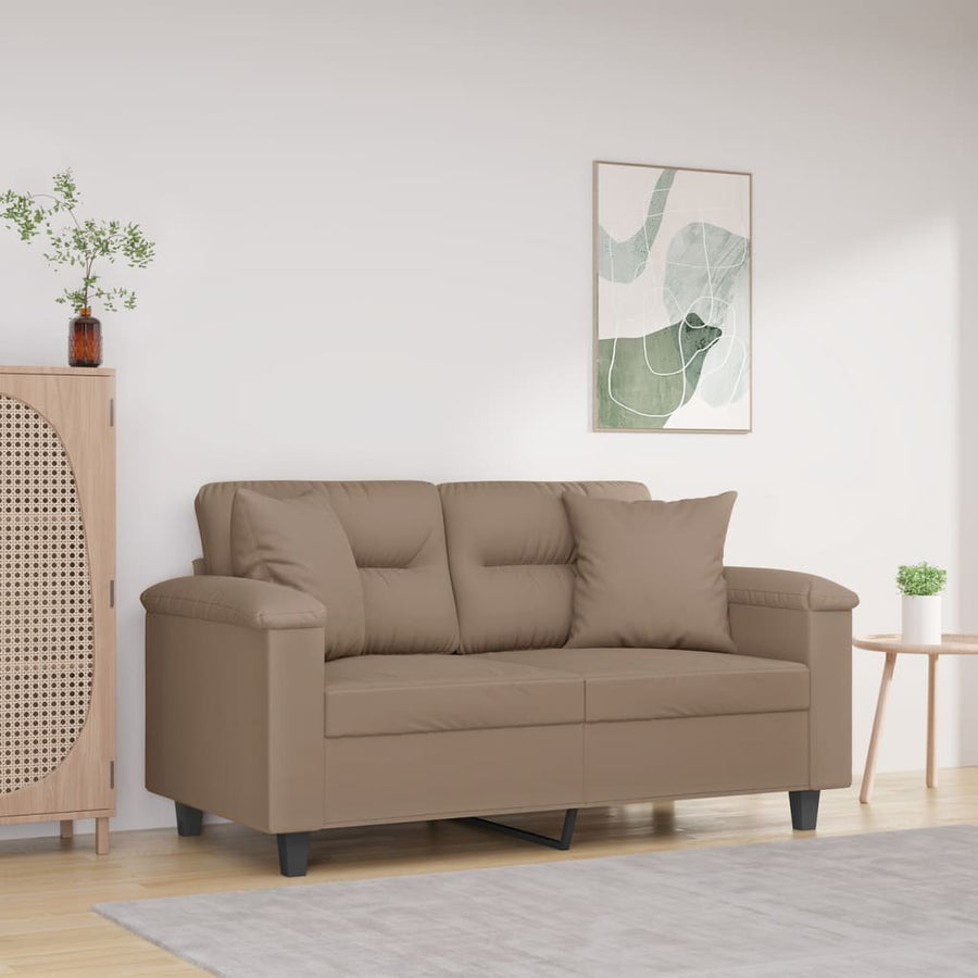Sierkussens 2 St 40X40 Cm Microvezelstof Taupe
