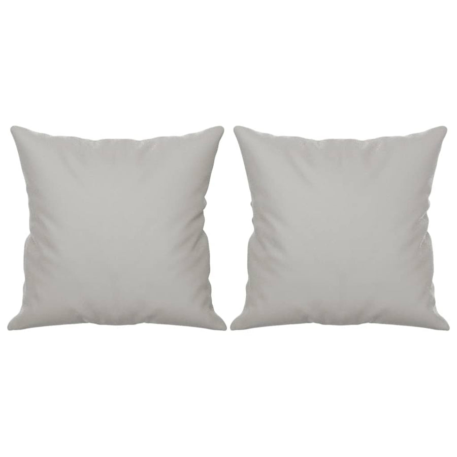 Sierkussens 2 St 40X40 Cm Microvezelstof Lichtgrijs