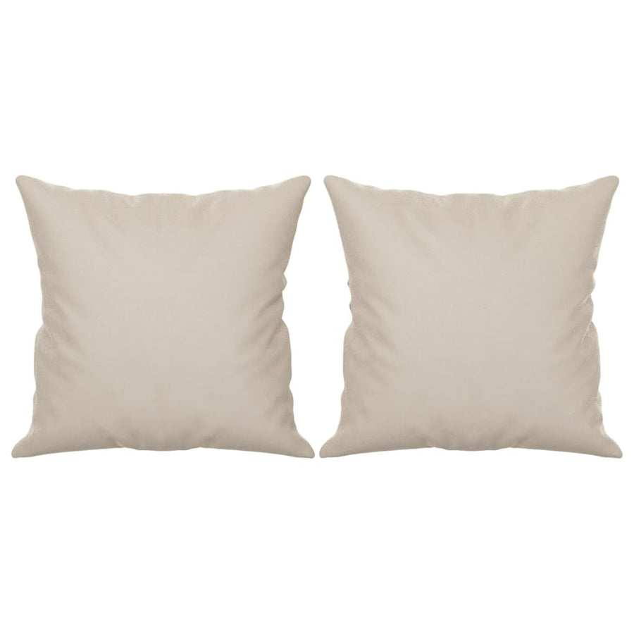 Sierkussens 2 St 40X40 Cm Microvezelstof Crèmekleurig