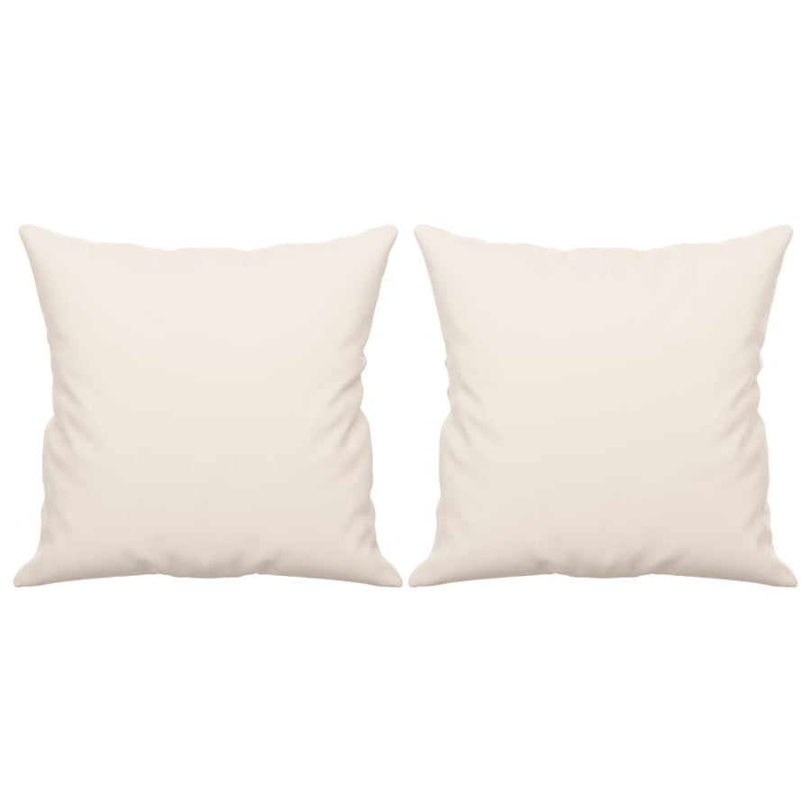 Sierkussens 2 St 40X40 Cm Microvezelstof Beige
