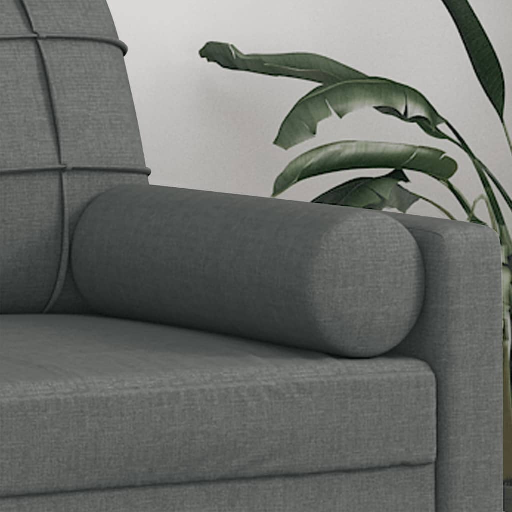 Sierkussens 2 St 15X50 Cm Stof Donkergrijs