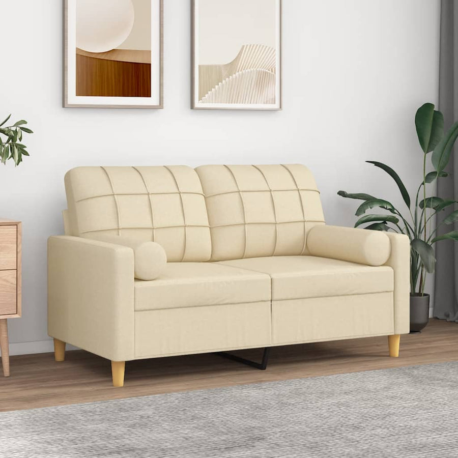 Sierkussens 2 St 15X50 Cm Stof Crèmekleurig