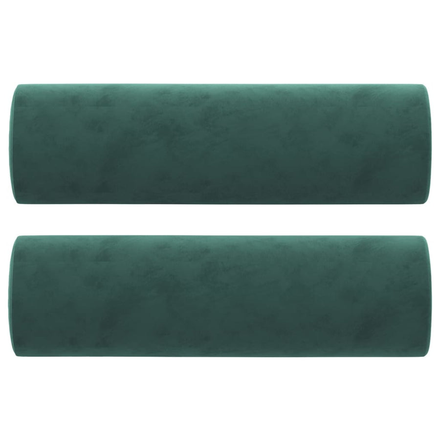 Sierkussens 2 St 15X50 Cm Fluweel Donkergroen