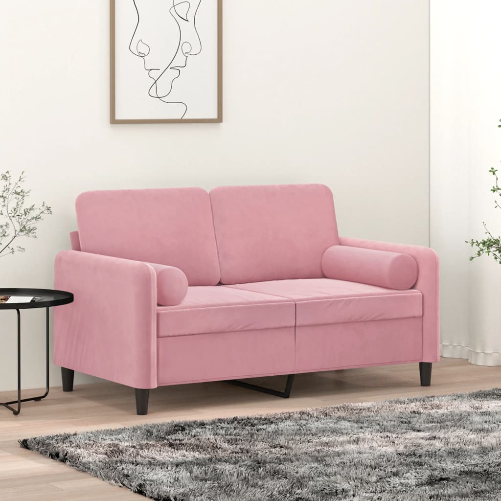 Sierkussens 2 St 15X50 Cm Fluweel Roze
