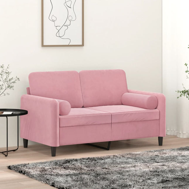 Sierkussens 2 St 15X50 Cm Fluweel Roze