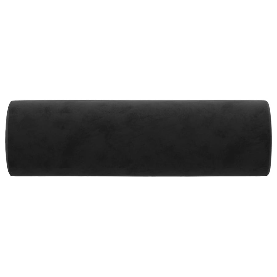 Sierkussens 2 St 15X50 Cm Fluweel Zwart