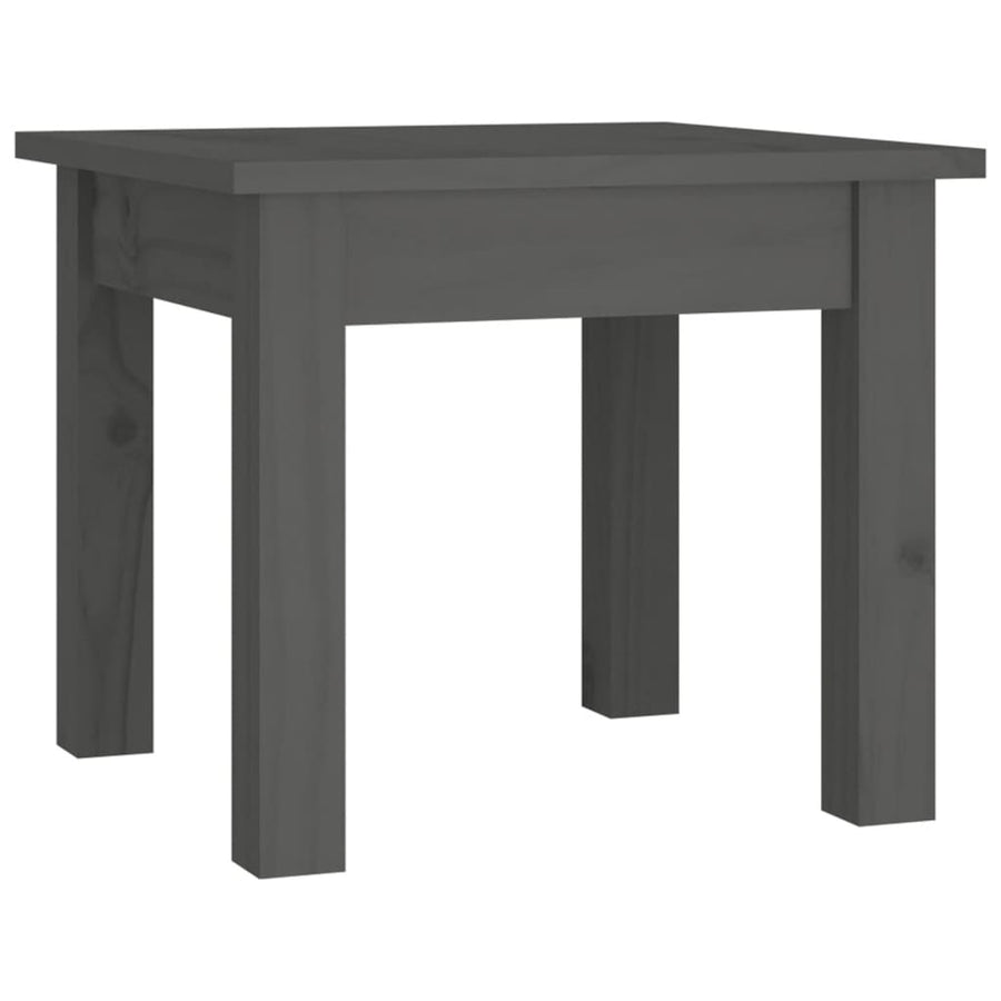 Salontafel 35x35x30 cm massief grenenhout grijs 35 x 35 x 30 cm Grijs