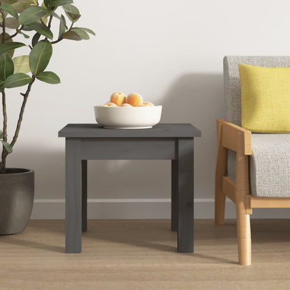 Salontafel 35x35x30 cm massief grenenhout grijs 35 x 35 x 30 cm Grijs