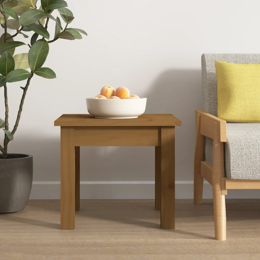 Salontafel Massief Grenenhout 35 x 35 x 30 cm Honingbruin