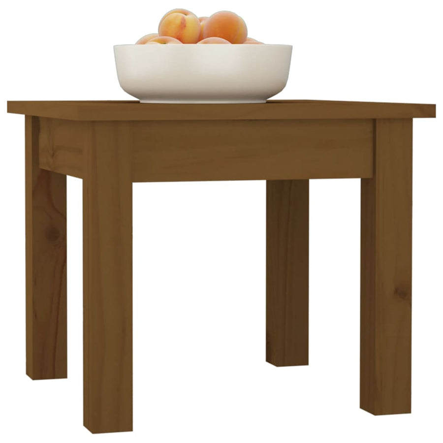 Salontafel Massief Grenenhout 35 x 35 x 30 cm Honingbruin