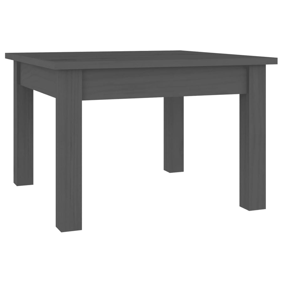 Salontafel Massief Grenenhout 45 x 45 x 30 cm Grijs