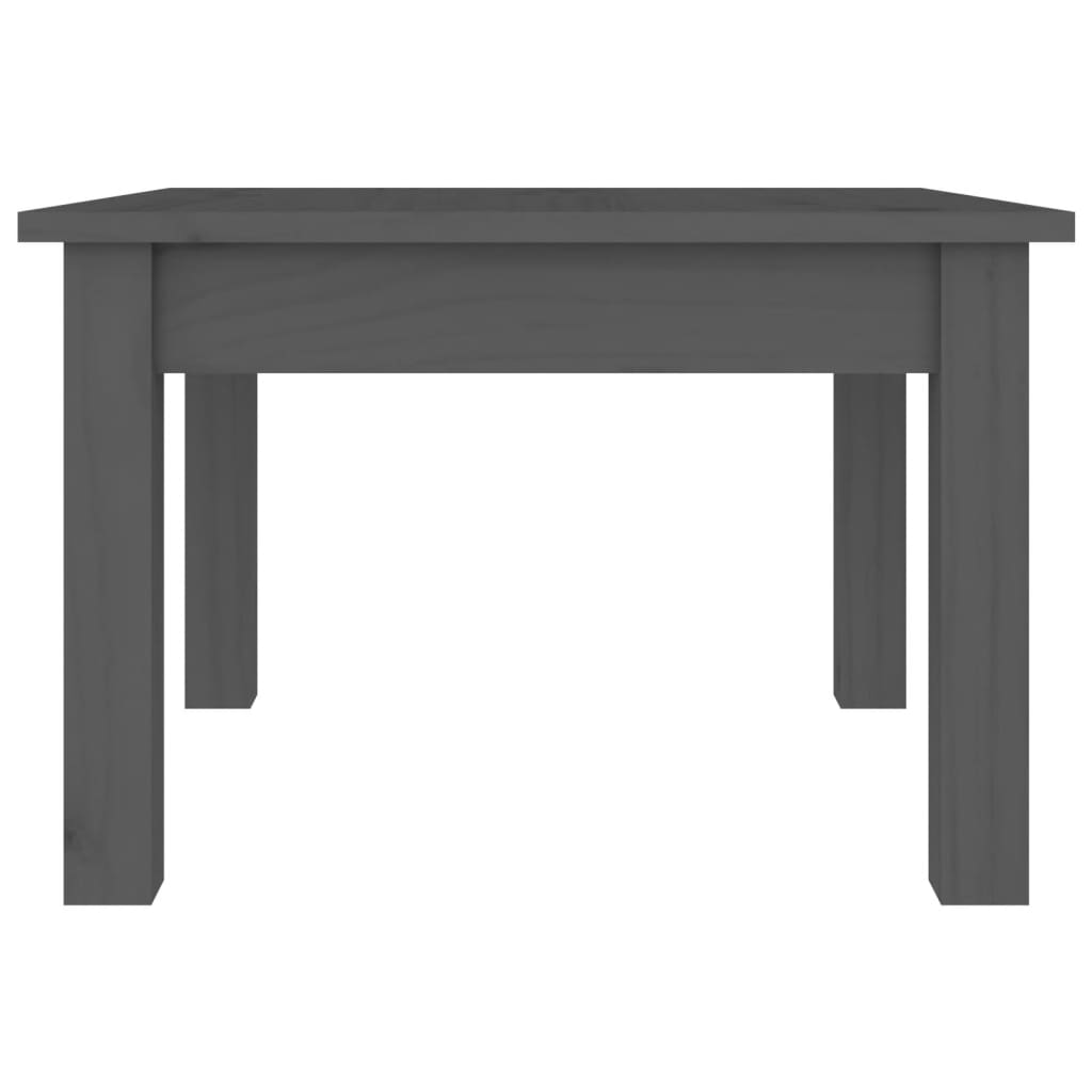 Salontafel Massief Grenenhout 45 x 45 x 30 cm Grijs