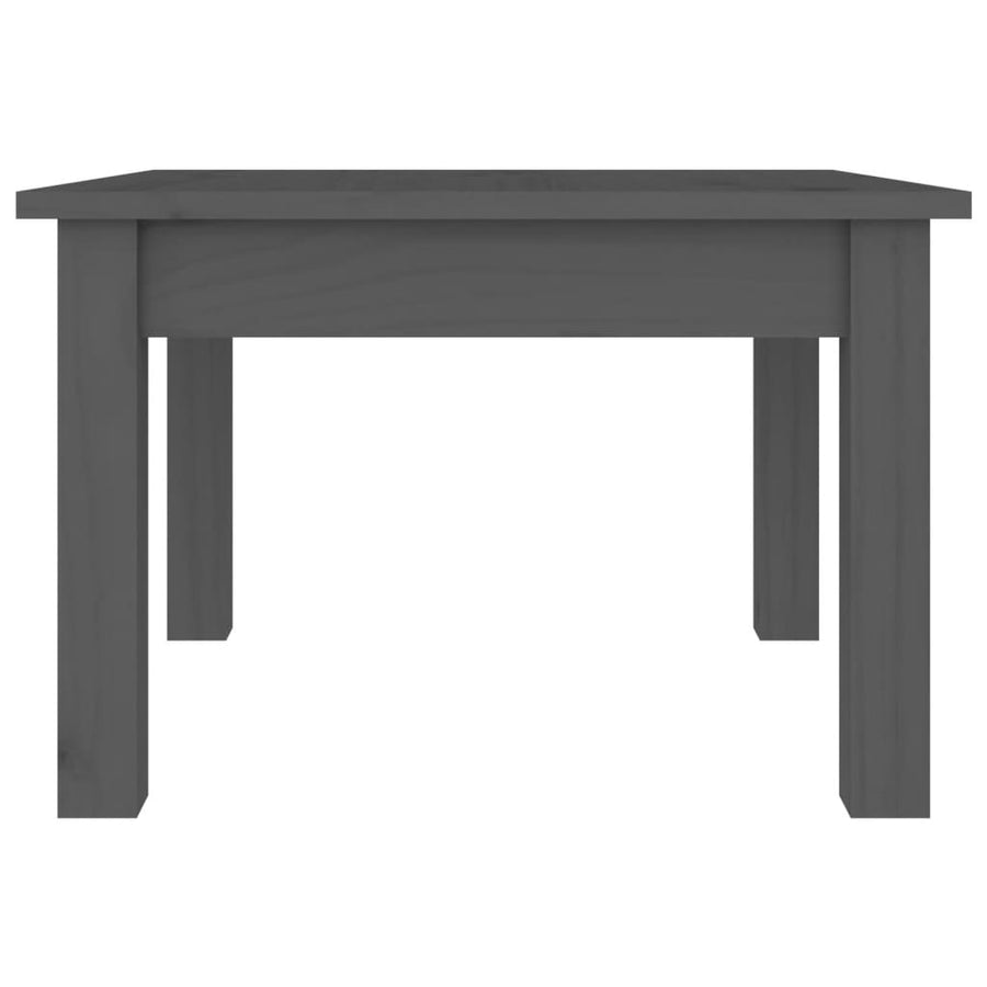 Salontafel Massief Grenenhout 45 x 45 x 30 cm Grijs