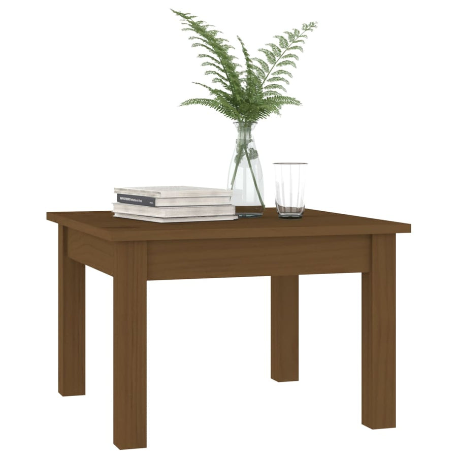 Salontafel Massief Grenenhout 45 x 45 x 30 cm Honingbruin