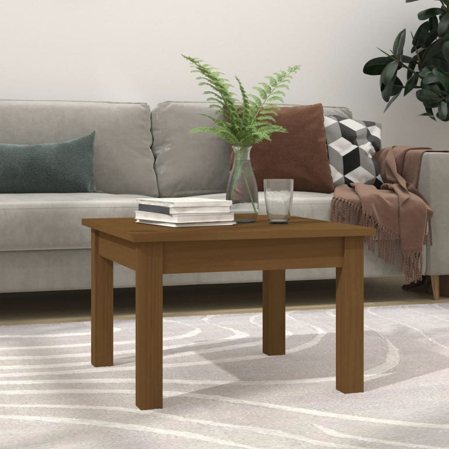 Salontafel Massief Grenenhout 45 x 45 x 30 cm Honingbruin
