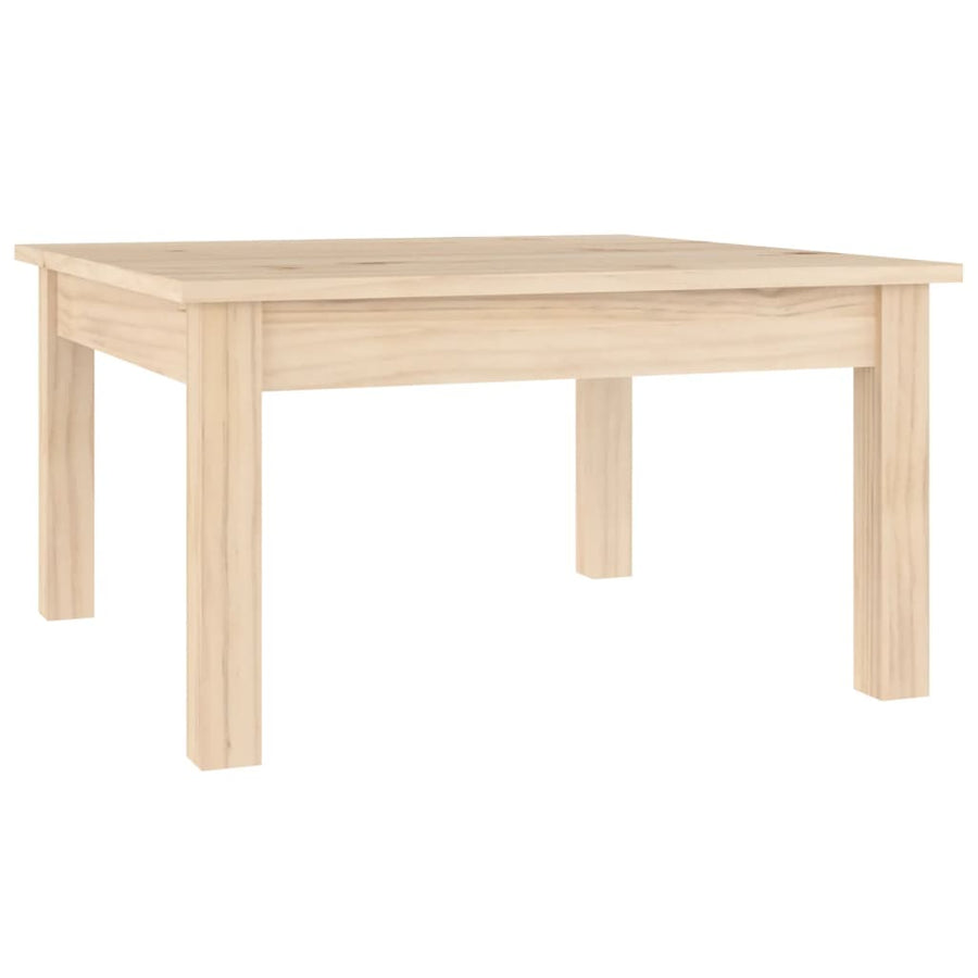 Salontafel Massief Grenenhout 55 x 55 x 30 cm Naturel