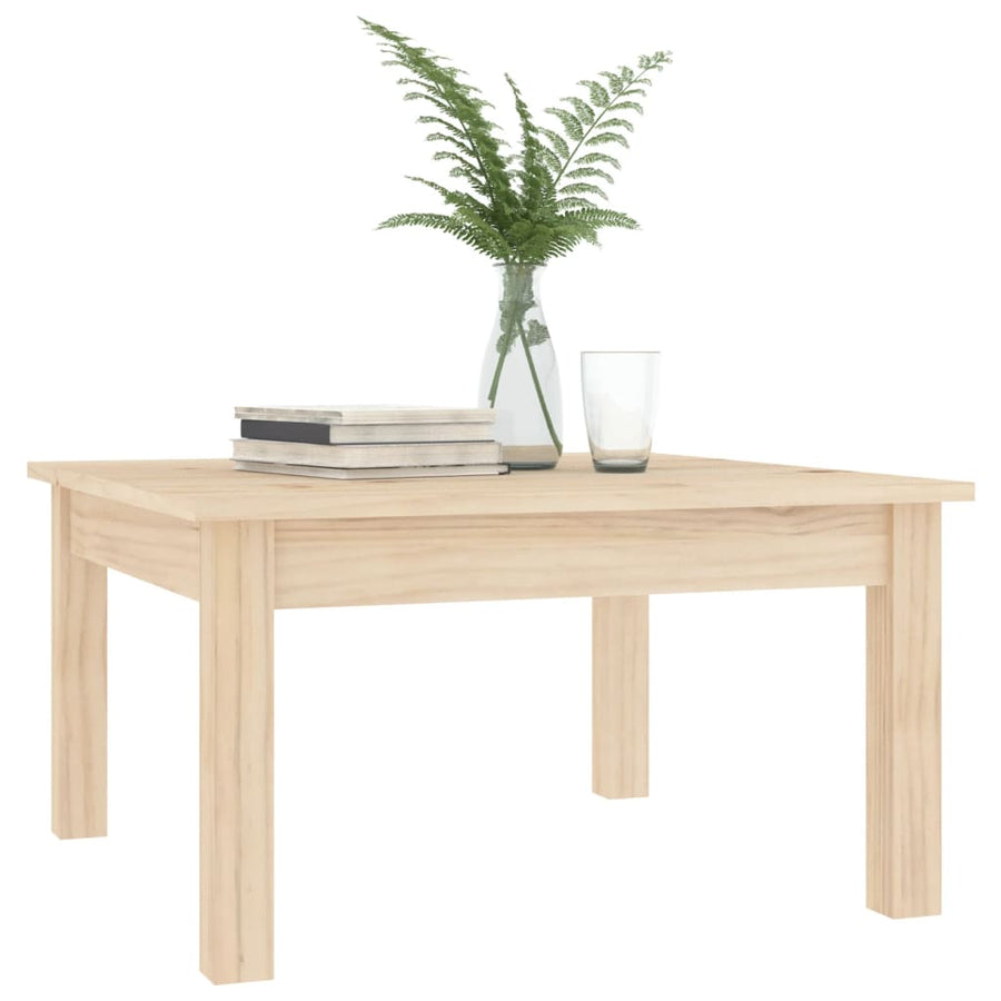 Salontafel Massief Grenenhout 55 x 55 x 30 cm Naturel