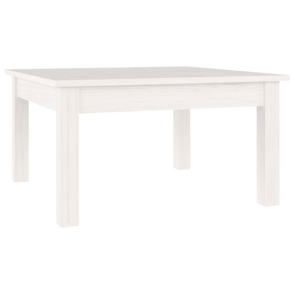 Salontafel Massief Grenenhout 55 x 55 x 30 cm Wit