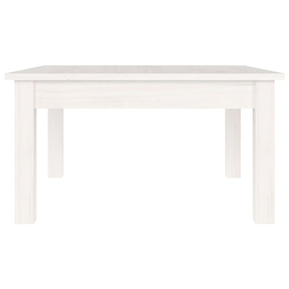 Salontafel Massief Grenenhout 55 x 55 x 30 cm Wit