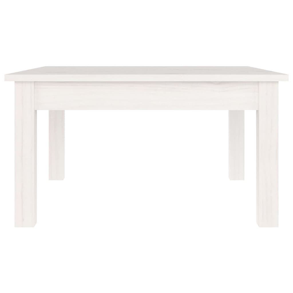 Salontafel Massief Grenenhout 55 x 55 x 30 cm Wit