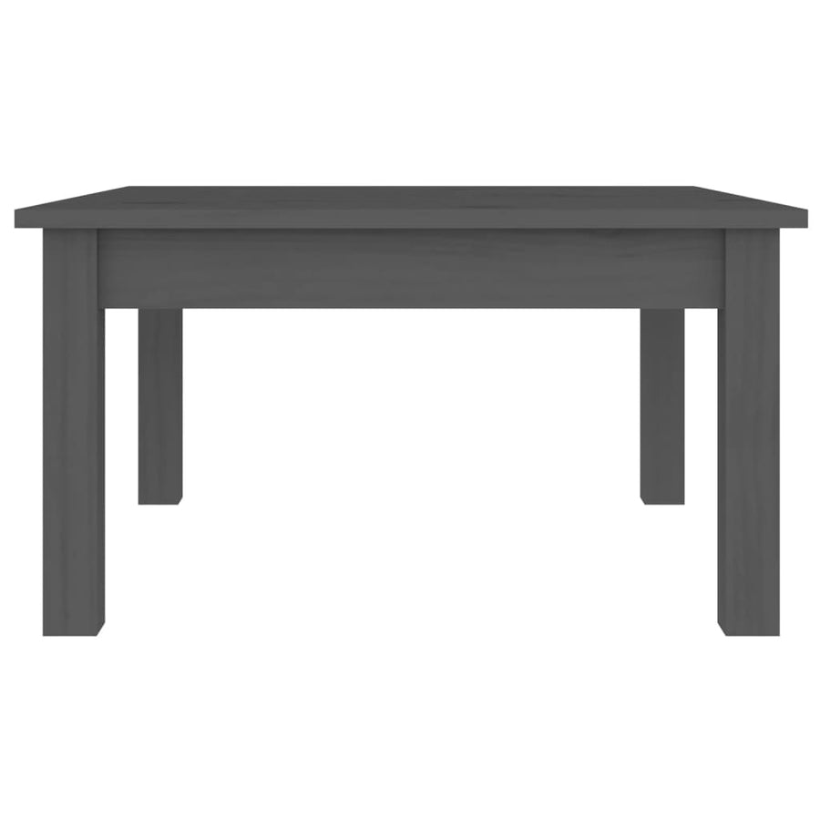 Salontafel Massief Grenenhout 55 x 55 x 30 cm Grijs
