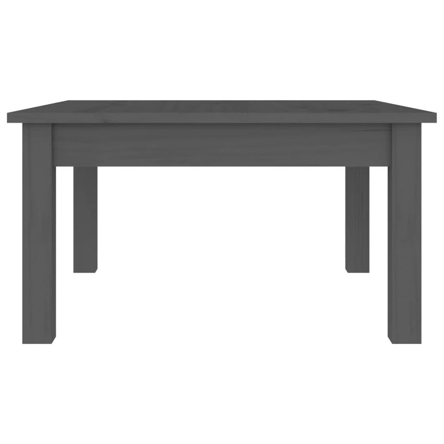 Salontafel Massief Grenenhout 55 x 55 x 30 cm Grijs