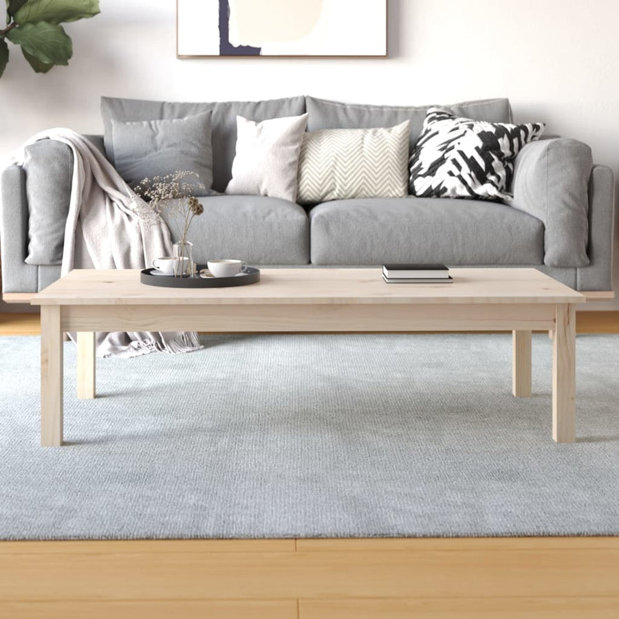 Salontafel 110X50X30 Cm Massief Grenenhout 110 x 50 x 30 cm Naturel