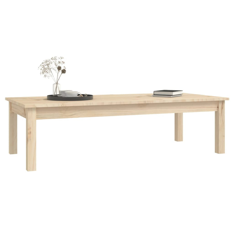 Salontafel 110X50X30 Cm Massief Grenenhout 110 x 50 x 30 cm Naturel
