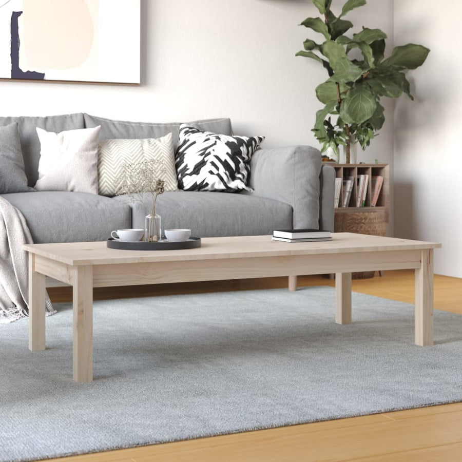 Salontafel 110X50X30 Cm Massief Grenenhout 110 x 50 x 30 cm Naturel