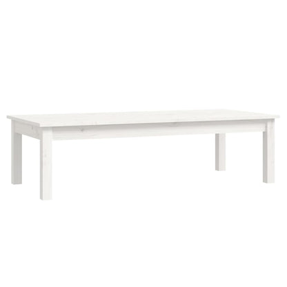 Salontafel Massief Grenenhout 110 x 50 x 30 cm Wit