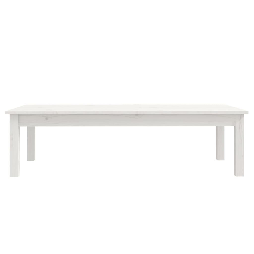 Salontafel Massief Grenenhout 110 x 50 x 30 cm Wit