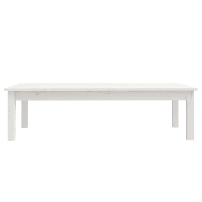 Salontafel Massief Grenenhout 110 x 50 x 30 cm Wit