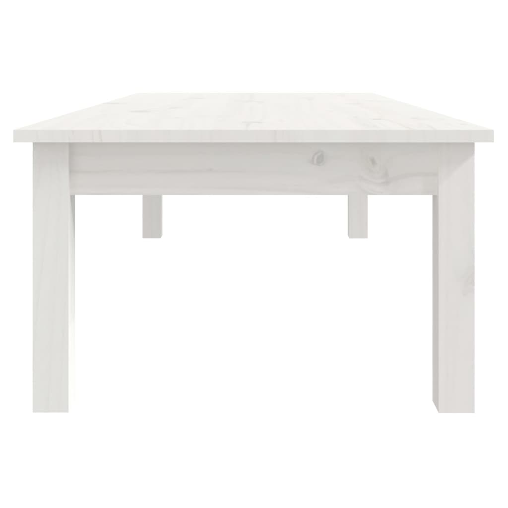 Salontafel Massief Grenenhout 110 x 50 x 30 cm Wit