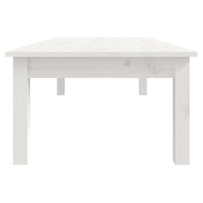 Salontafel Massief Grenenhout 110 x 50 x 30 cm Wit