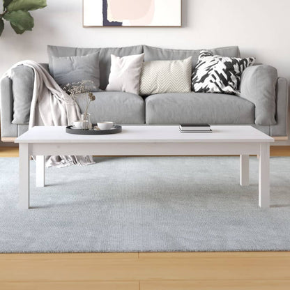Salontafel Massief Grenenhout 110 x 50 x 30 cm Wit