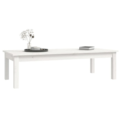 Salontafel Massief Grenenhout 110 x 50 x 30 cm Wit
