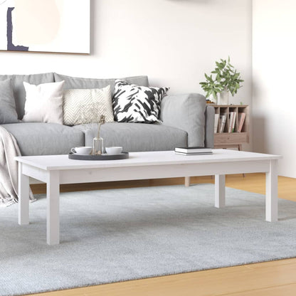 Salontafel Massief Grenenhout 110 x 50 x 30 cm Wit
