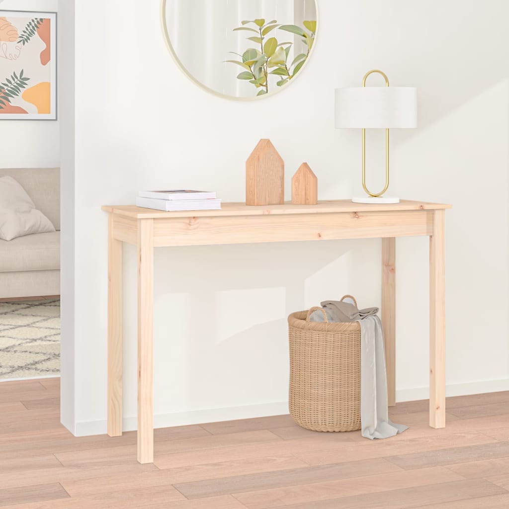 Wandtafel 110X40X75 Cm Massief Grenenhout