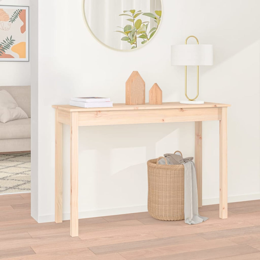 Wandtafel 110X40X75 Cm Massief Grenenhout
