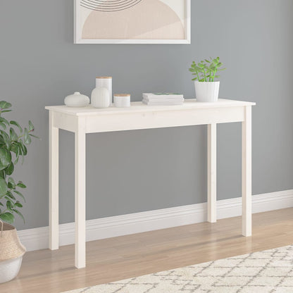 Wandtafel 110X40X75 Cm Massief Grenenhout Wit