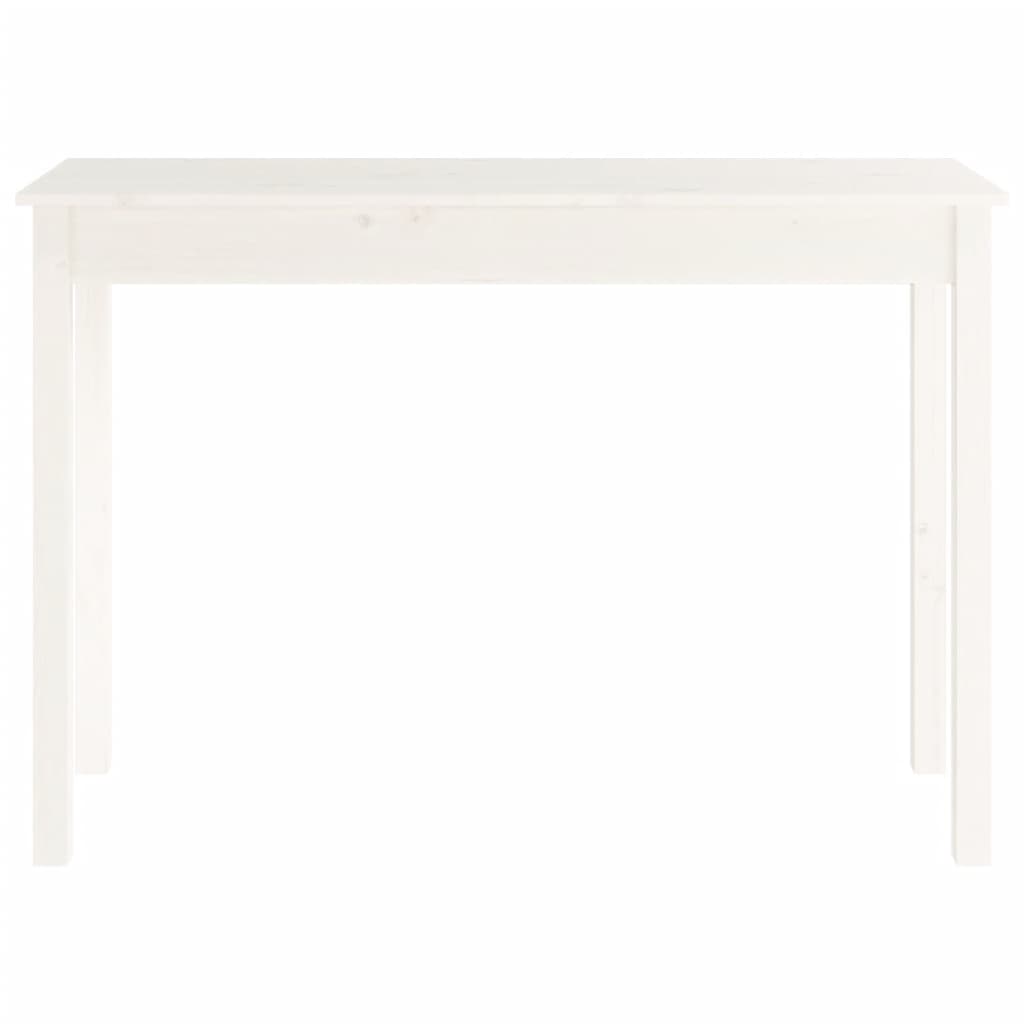 Wandtafel 110X40X75 Cm Massief Grenenhout Wit