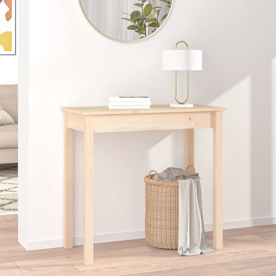 Wandtafel 80X40X75 Cm Massief Grenenhout