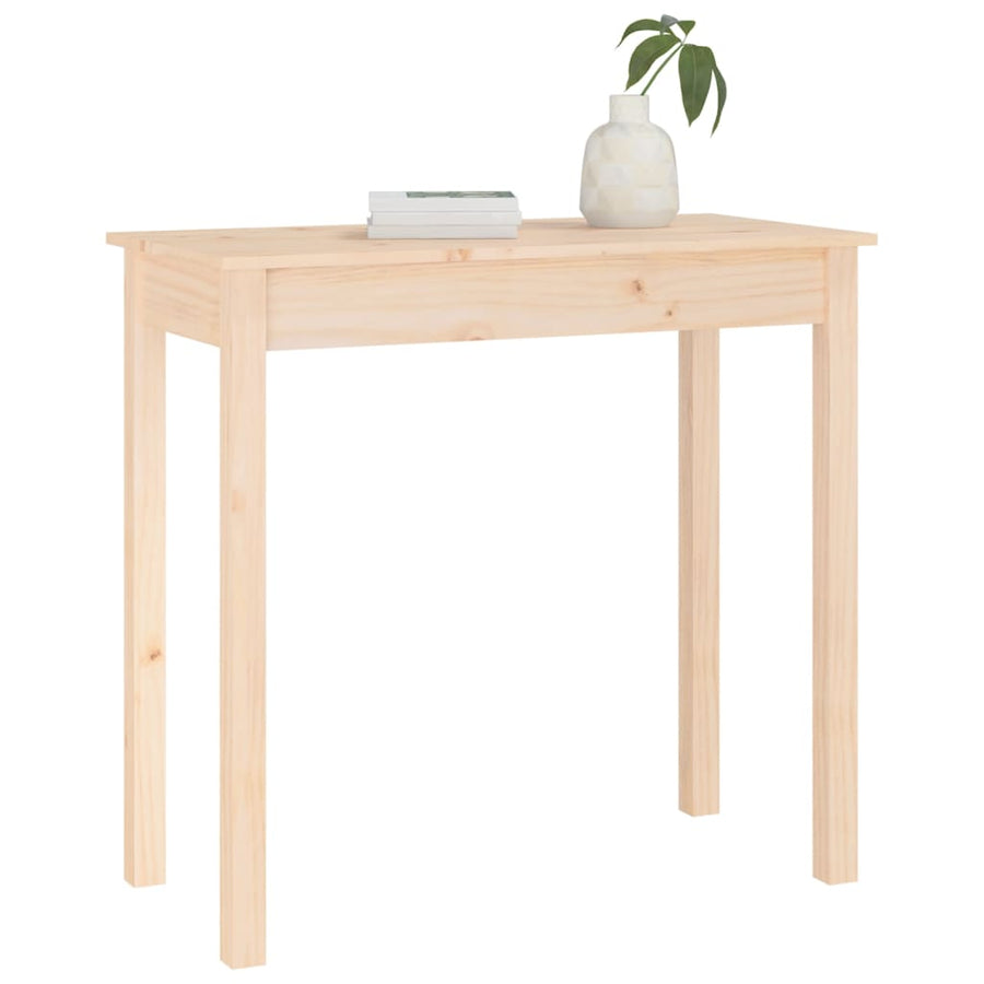 Wandtafel 80X40X75 Cm Massief Grenenhout